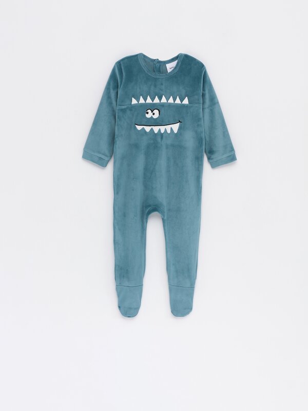 Velvety sleepsuit