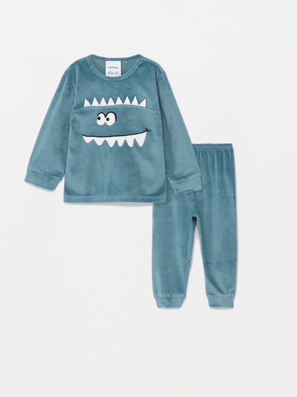 Velvety monster pyjamas