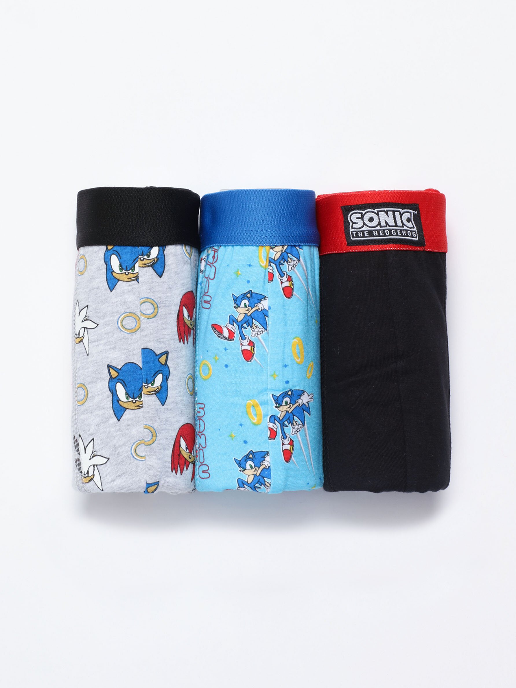 Sonic the Hedgehog Boys Underwear, 6 Pack Boxer Briefs Sizes 4 - 10