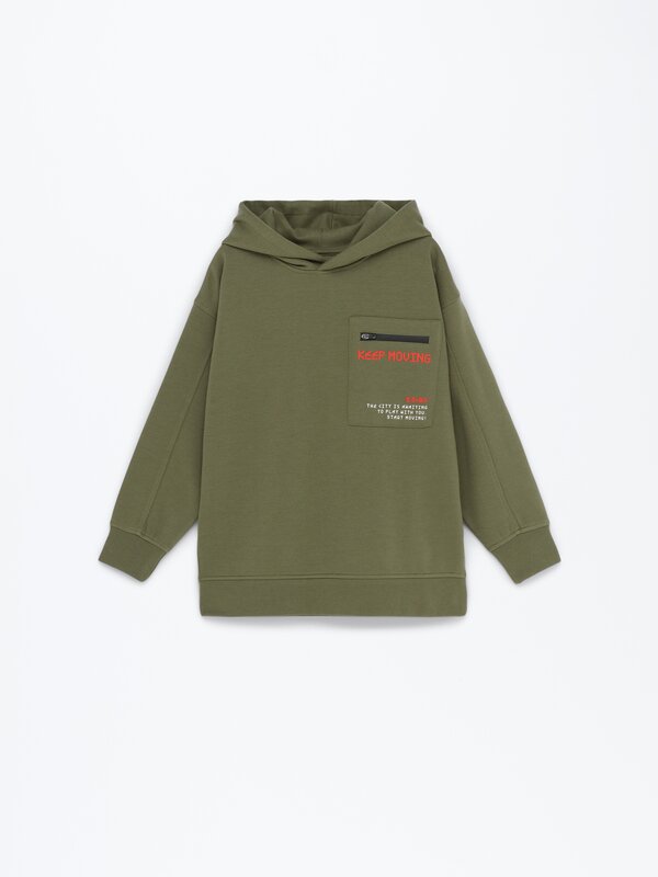 Sudadera de chándal estampada