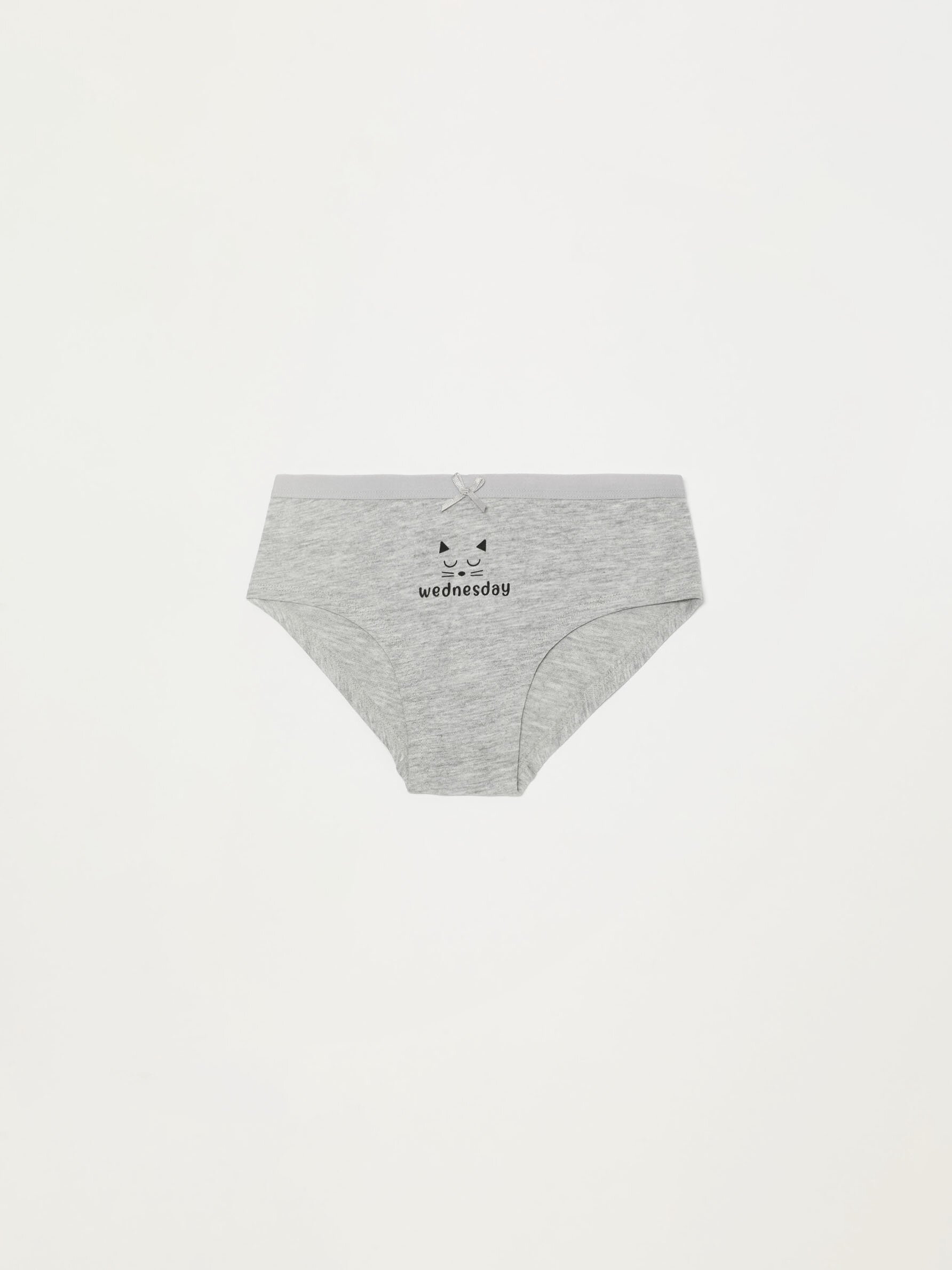 Pack of 7 pairs of hipster briefs with days of the week print