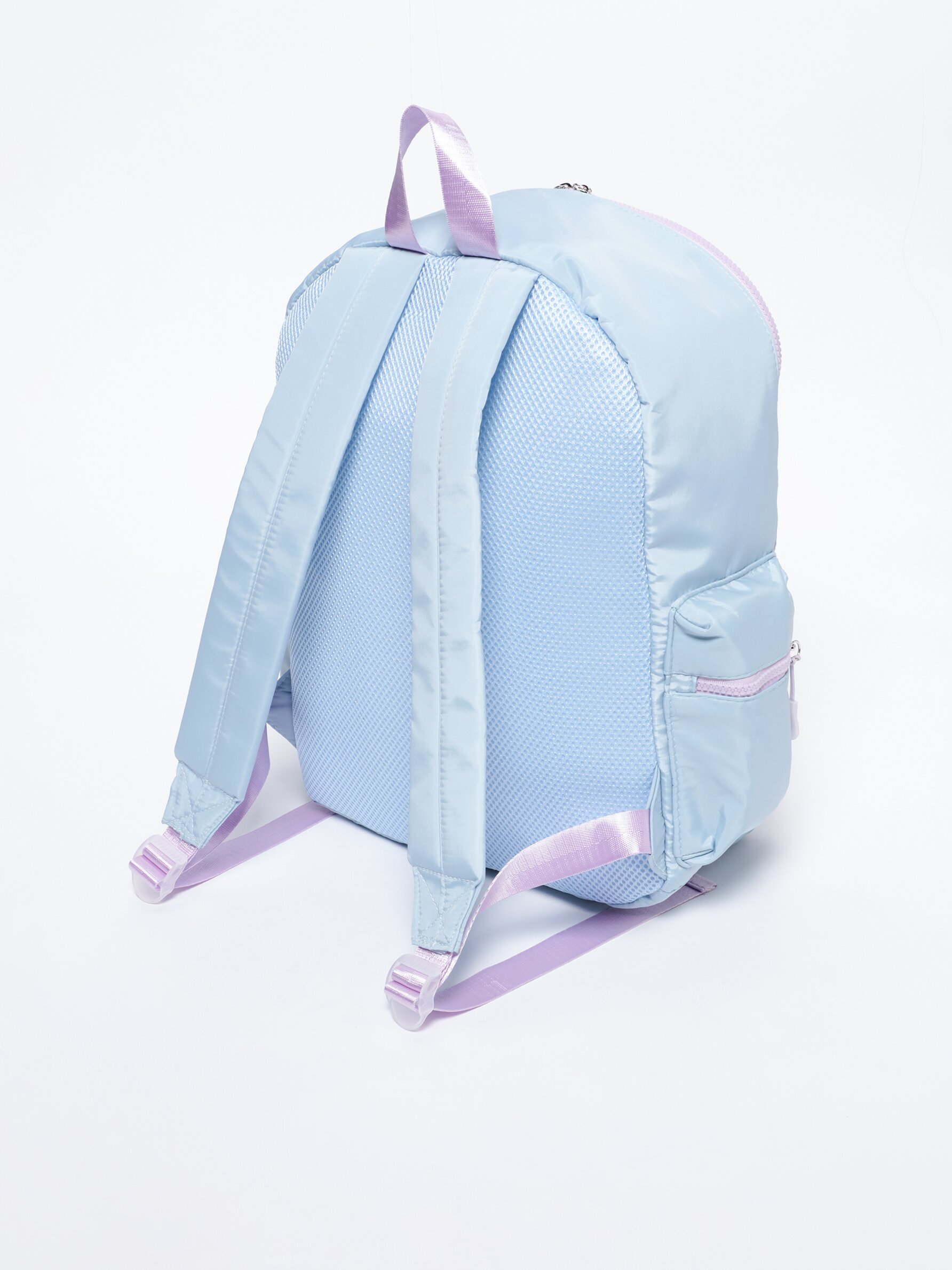 Light blue pink outlet backpack