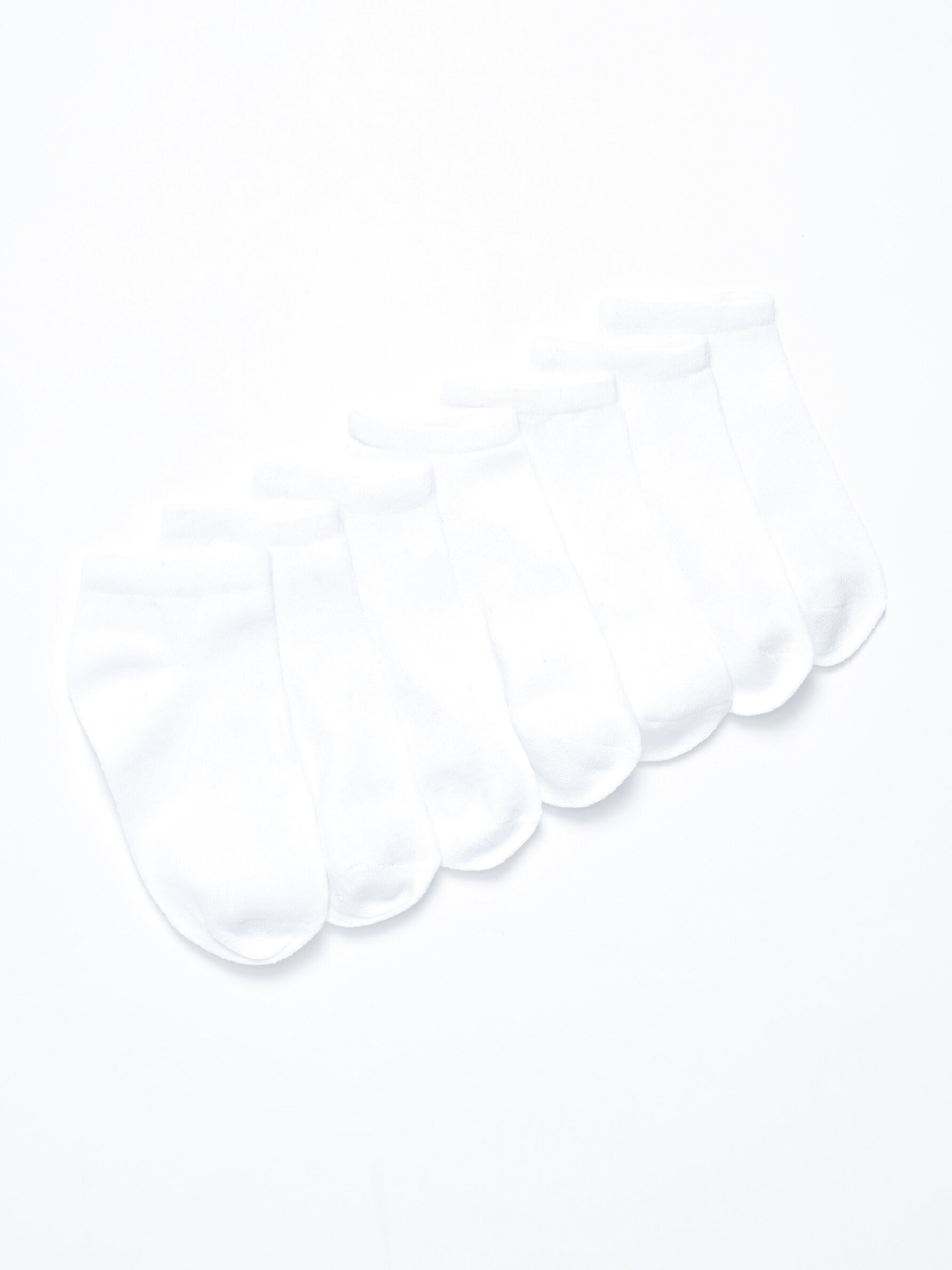 Pack 10 calcetines tobilleros - Negro/Blanco - MUJER