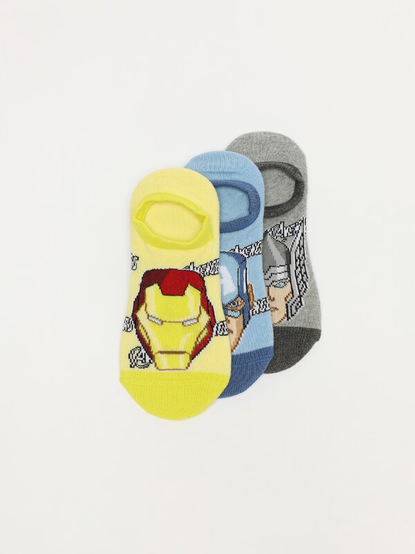 Pack of 3 pairs of The Avengers ©MARVEL no-show socks