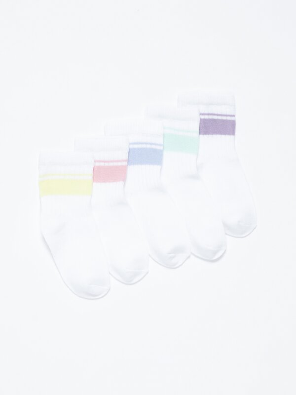 Pack of 5 pairs of sports socks