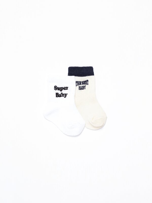 Bebé | Pack de 2 pares de calcetíns familiares