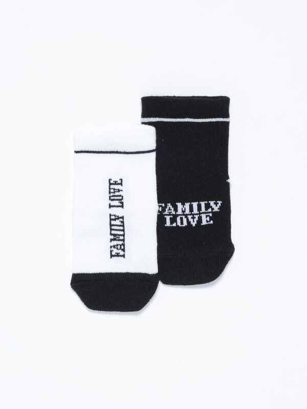 BEBÉ |  Pack de 2 pares de calcetines familiares