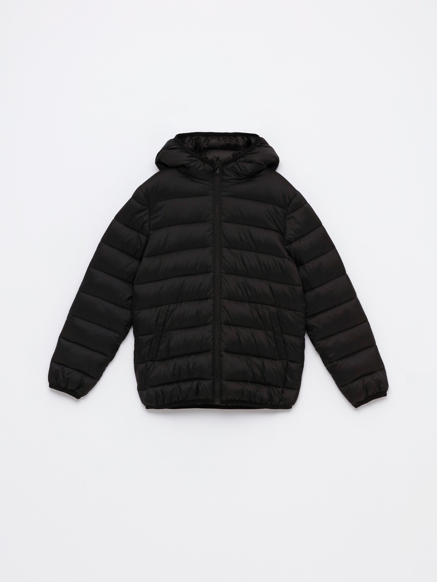 Boys puffer jacket best sale black