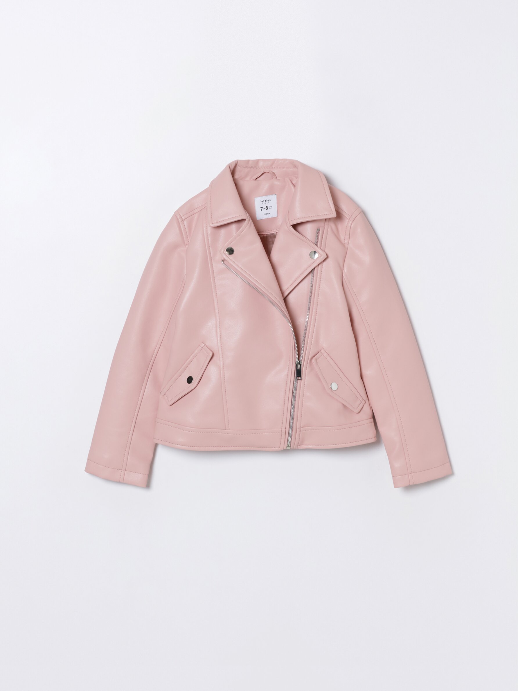 Girls Trendy Button Front Pu Leather Jacket Motor Girls - Temu