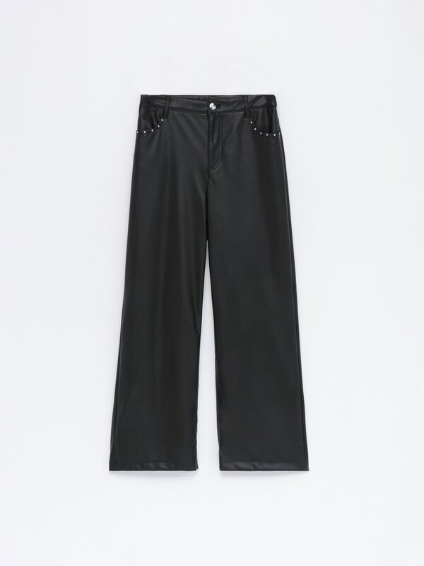 Faux leather trousers - PROMOTION - TEEN GIRL - Woman - | Lefties SPAIN