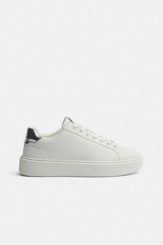Chunky sole sneakers with heel counter