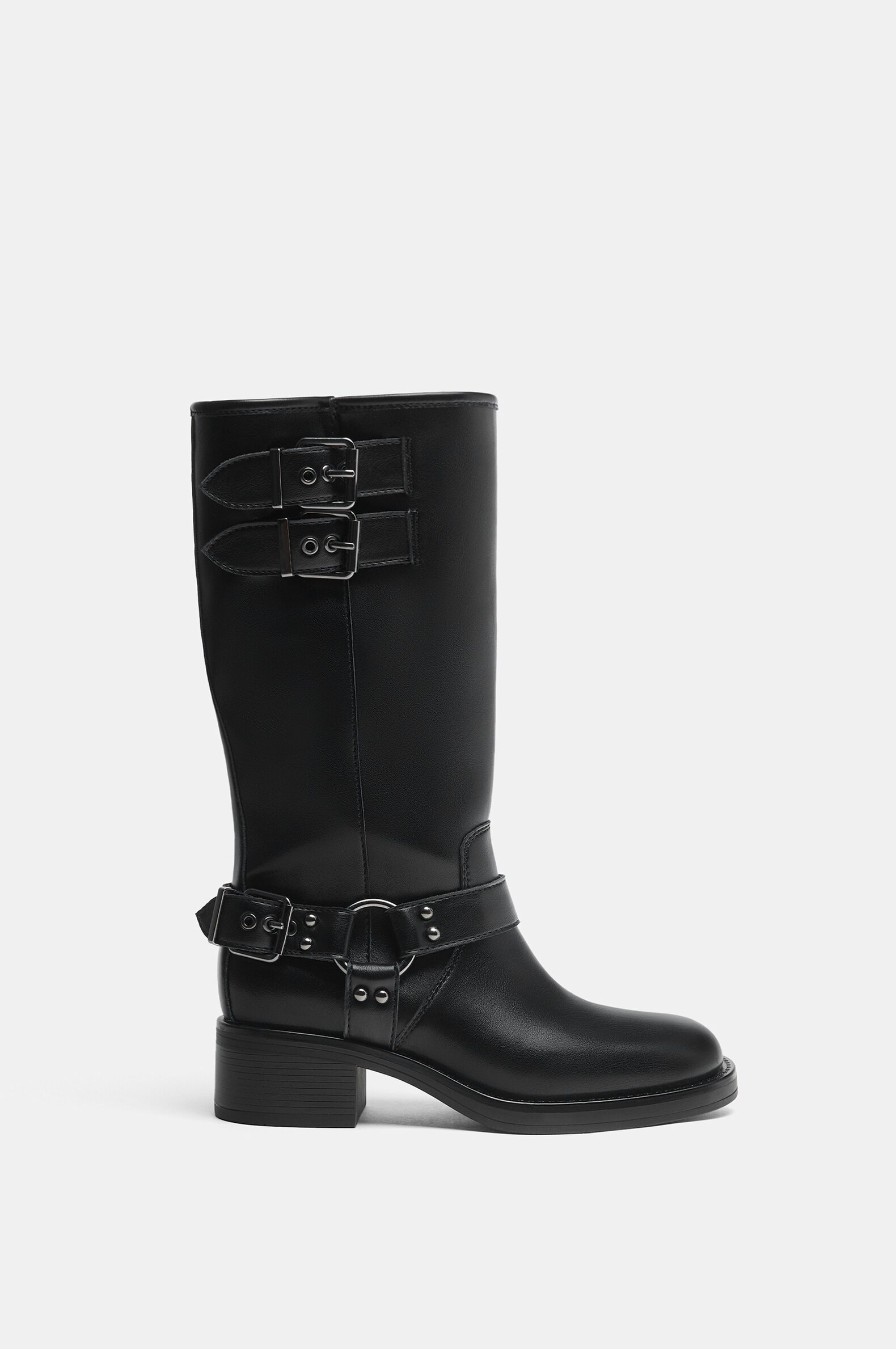 Flat biker boots 2025