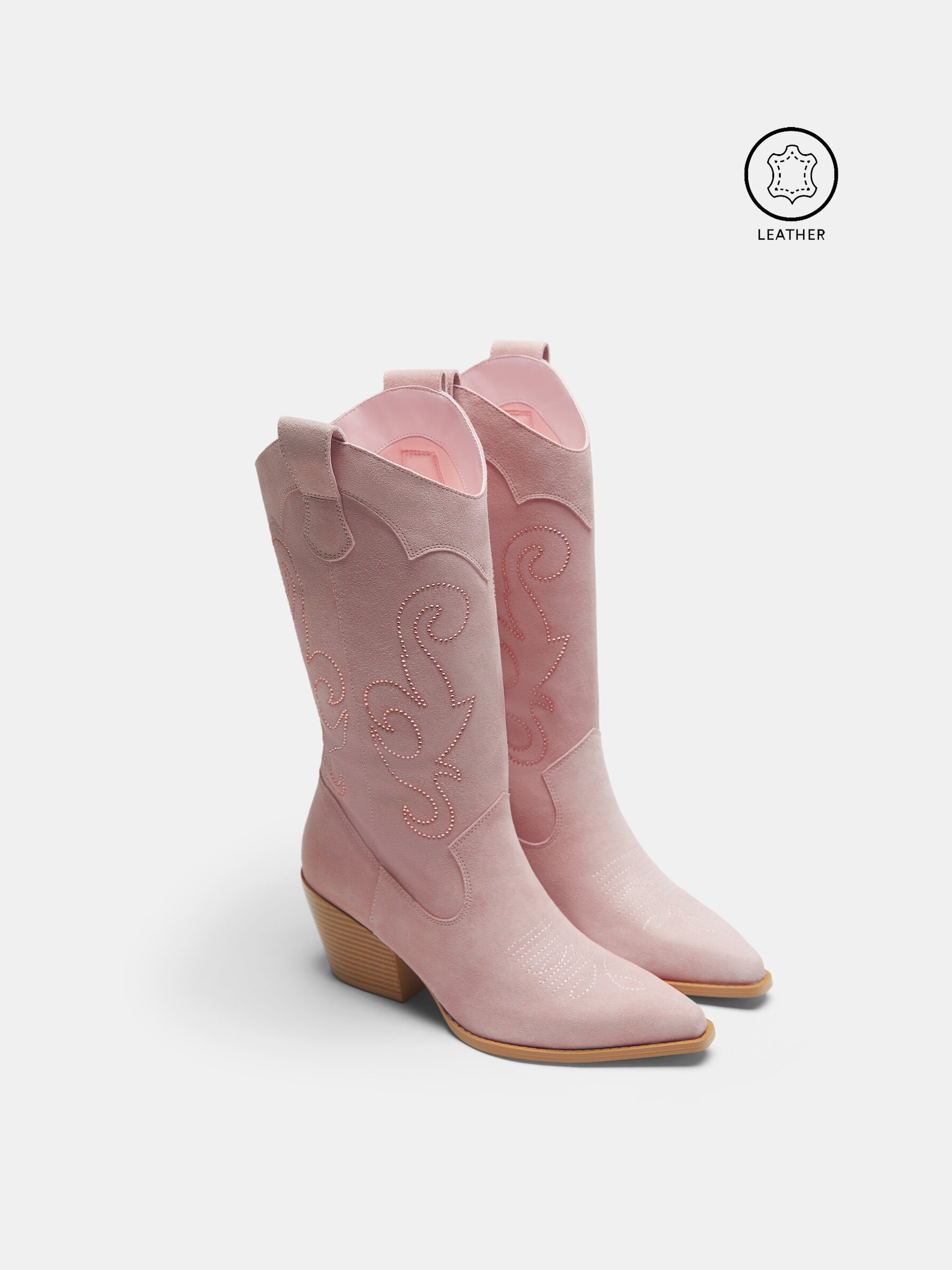 Botas piel sales cowboy mujer