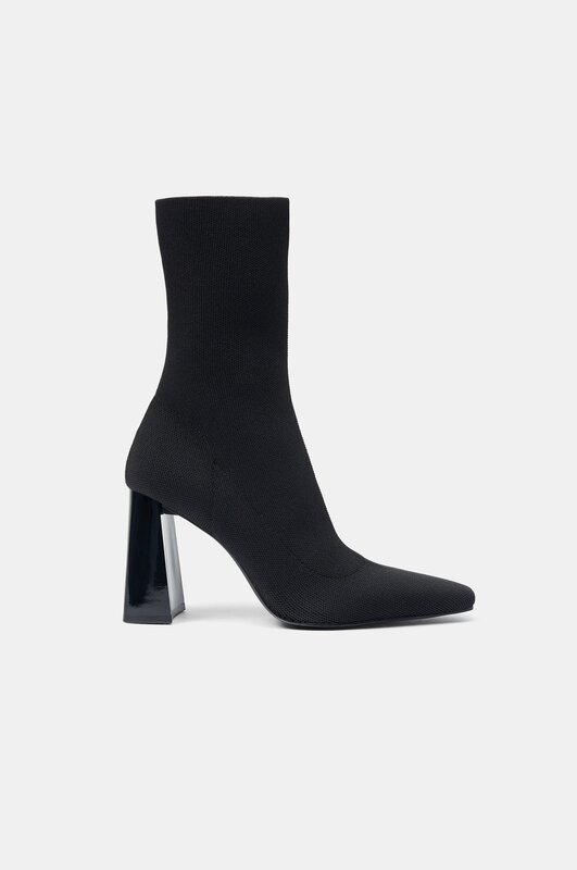 Selling Zara black satin ankle boots with slogan, need funds for the  holidays 🥲 : r/classifiedsph