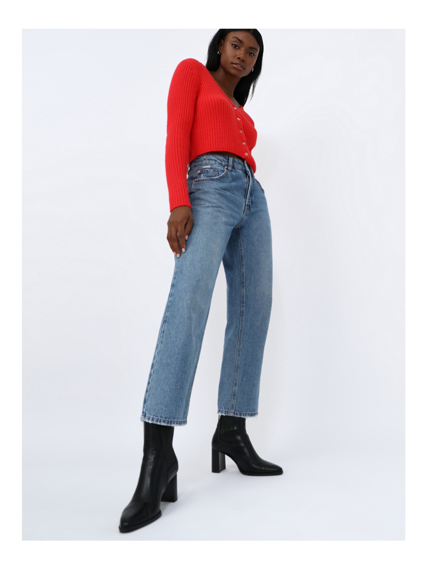 High rise top ankle boots
