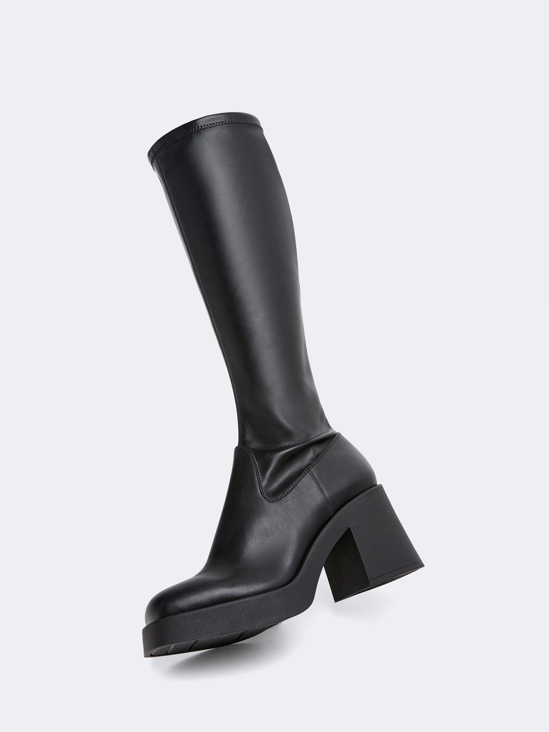 Bota alta cheap elastica