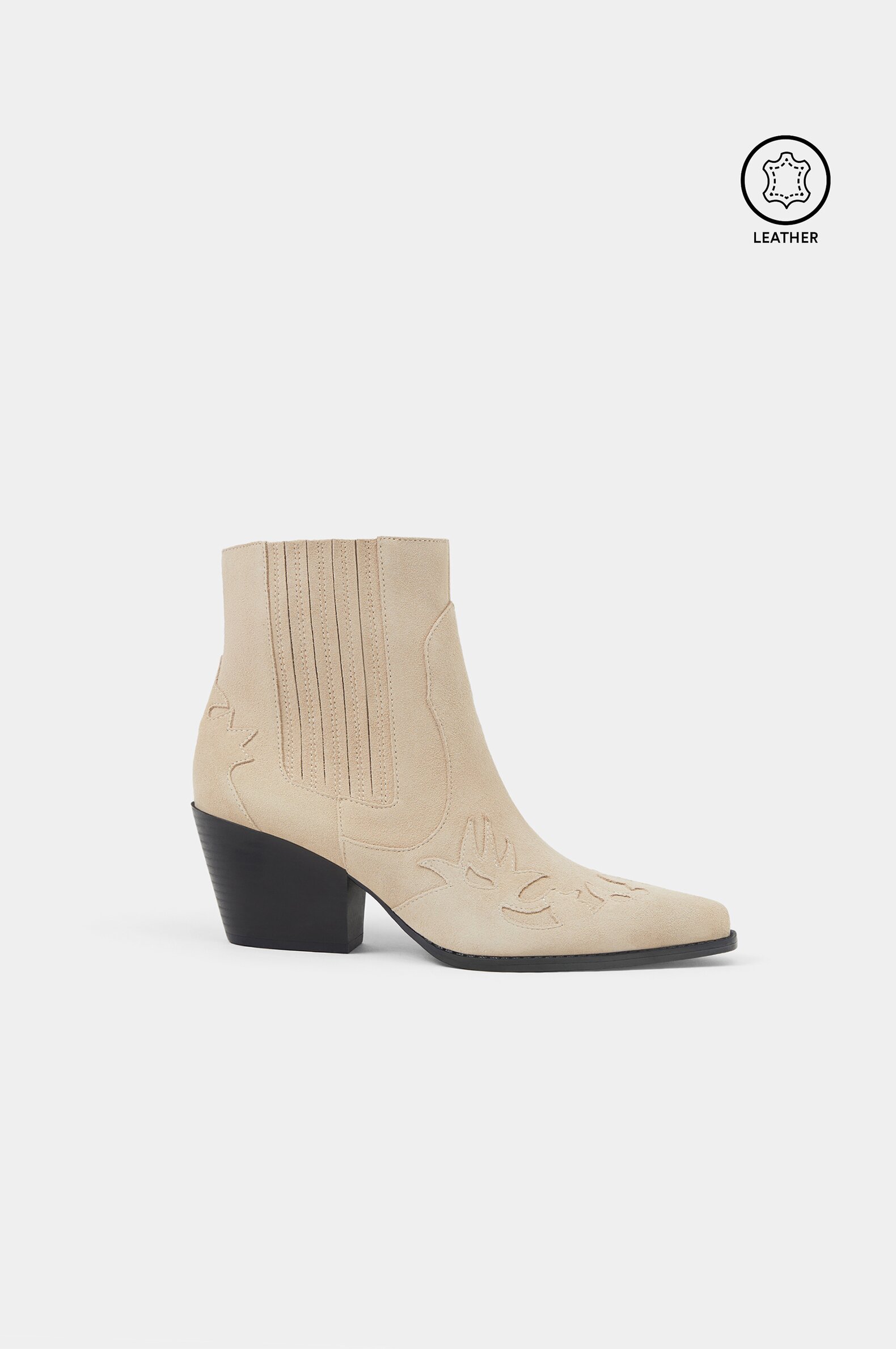 Leather heeled ankle boots FOOTWEAR Woman Lefties Mexico