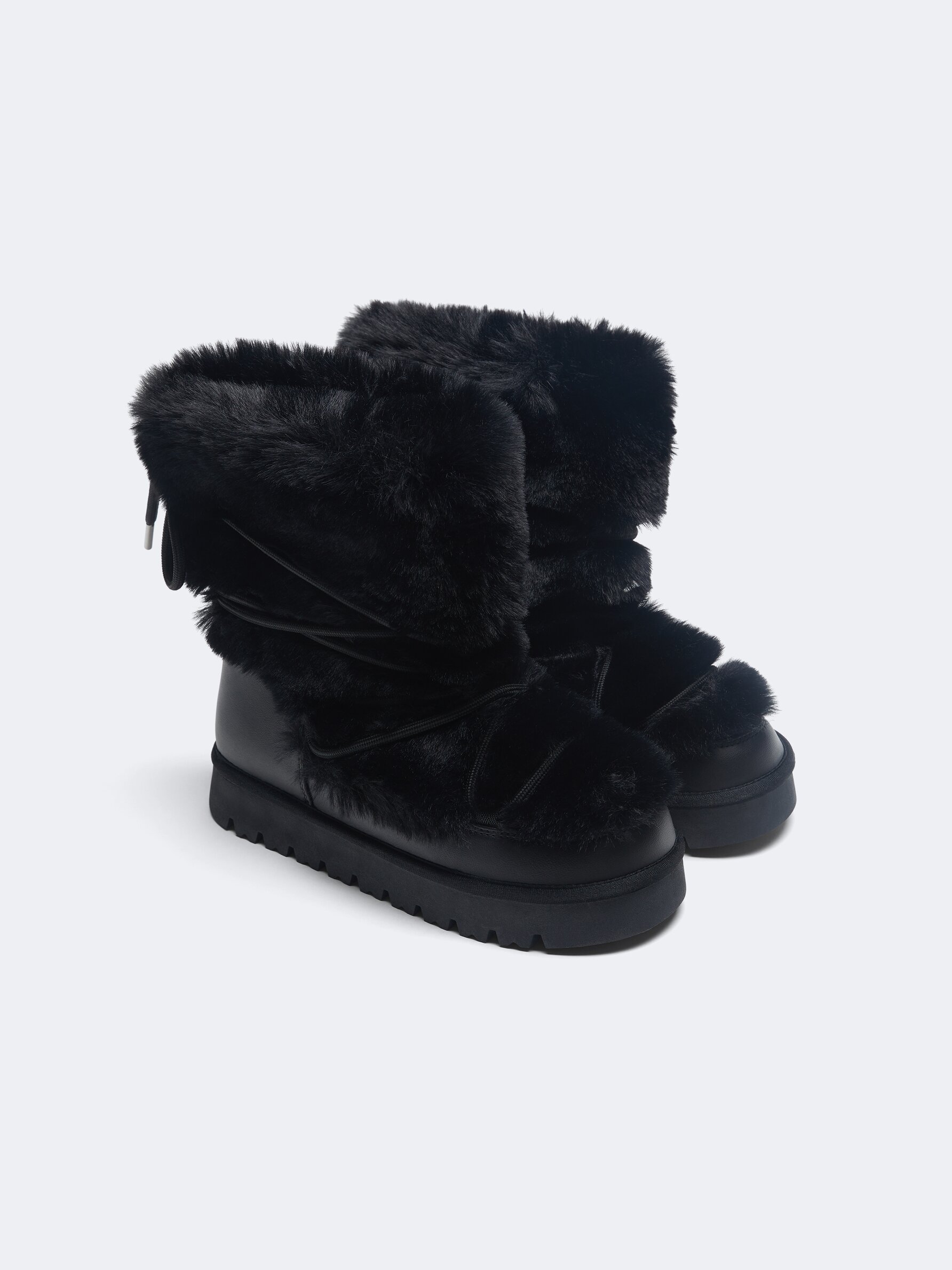 Faux fur apr s ski boots FOOTWEAR Woman Lefties Romania