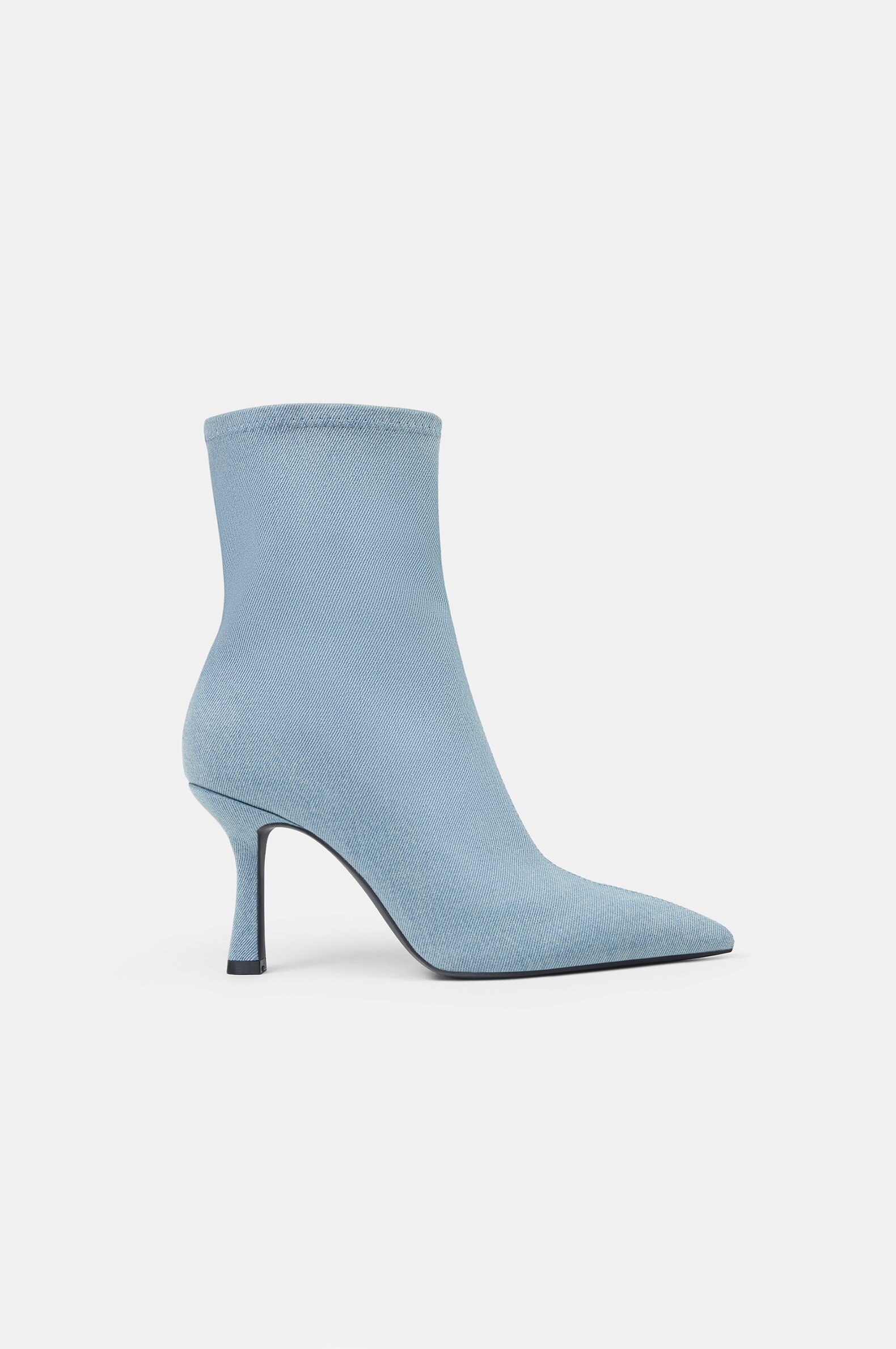 High heel denim ankle boots Boots Ankle Boots FOOTWEAR