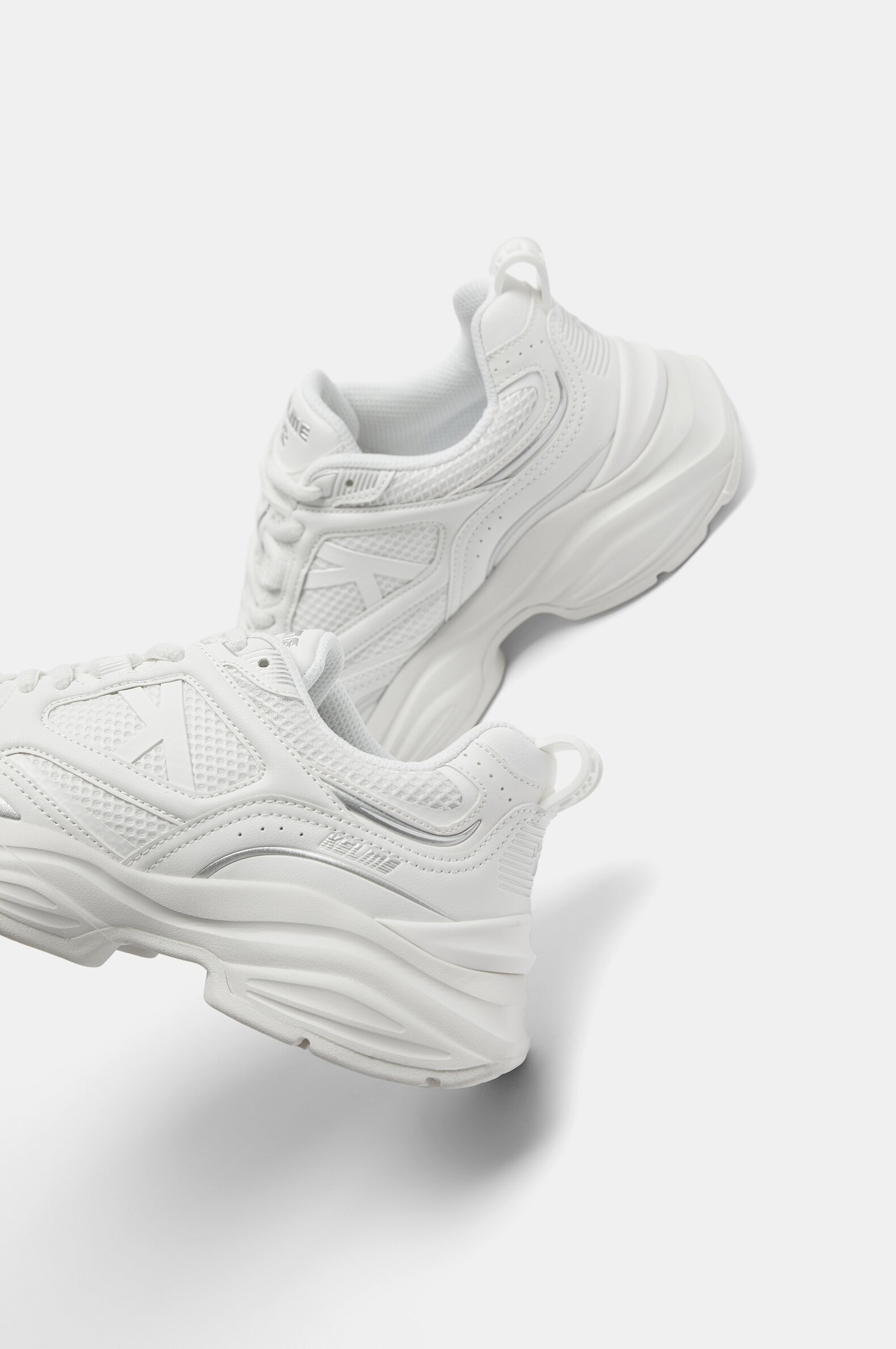 Metallic chunky sneakers discount