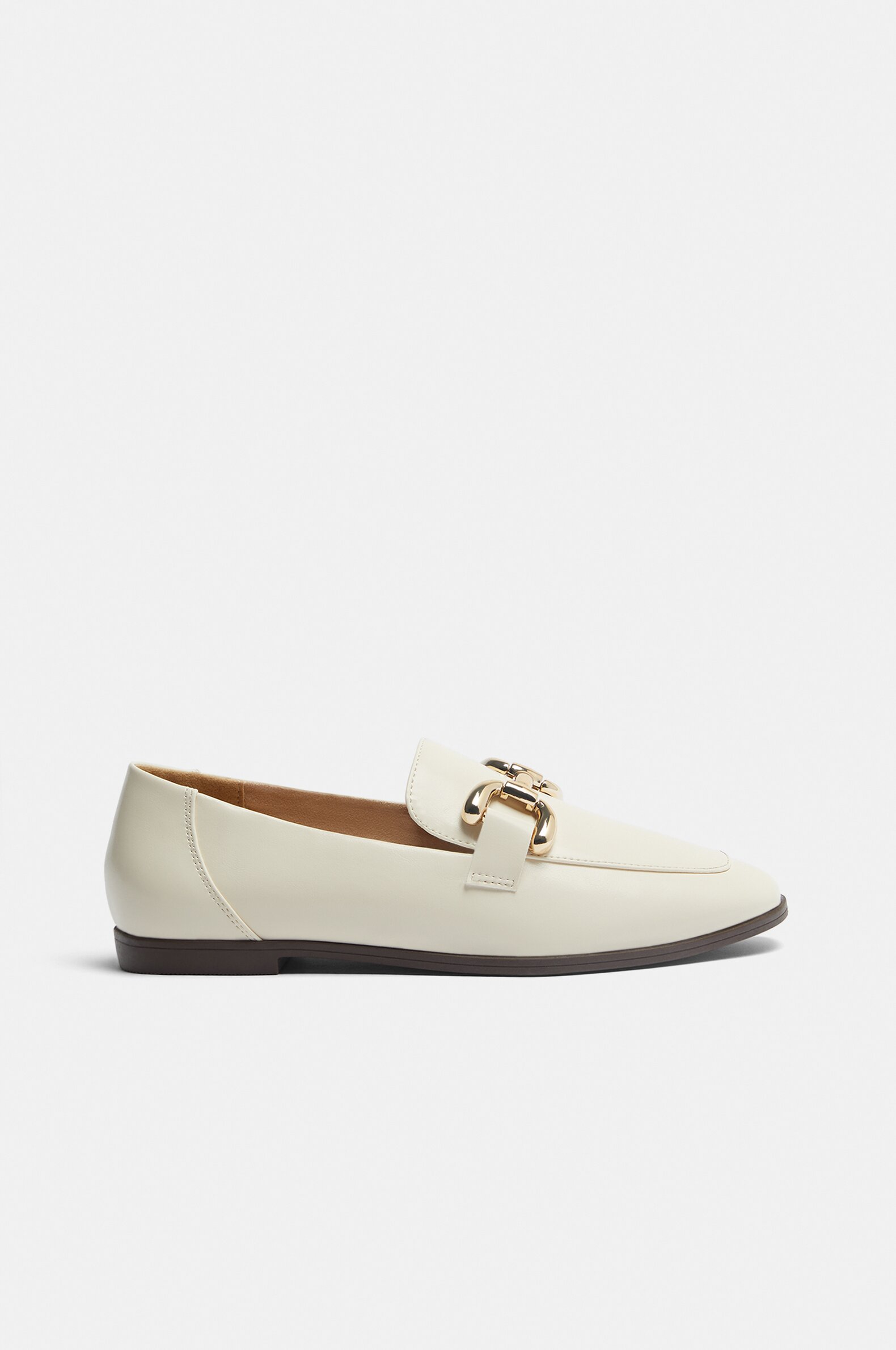 Buckle strap clearance casual flats loafers