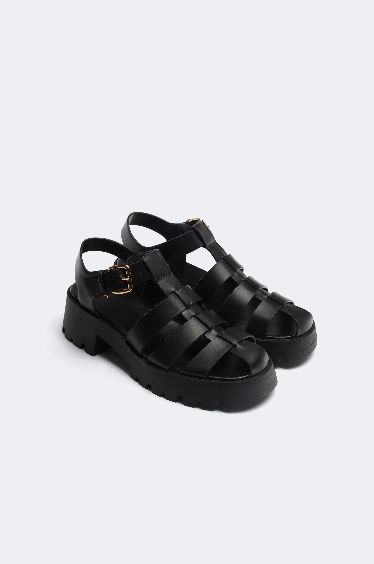 Chunky caged sandals hotsell