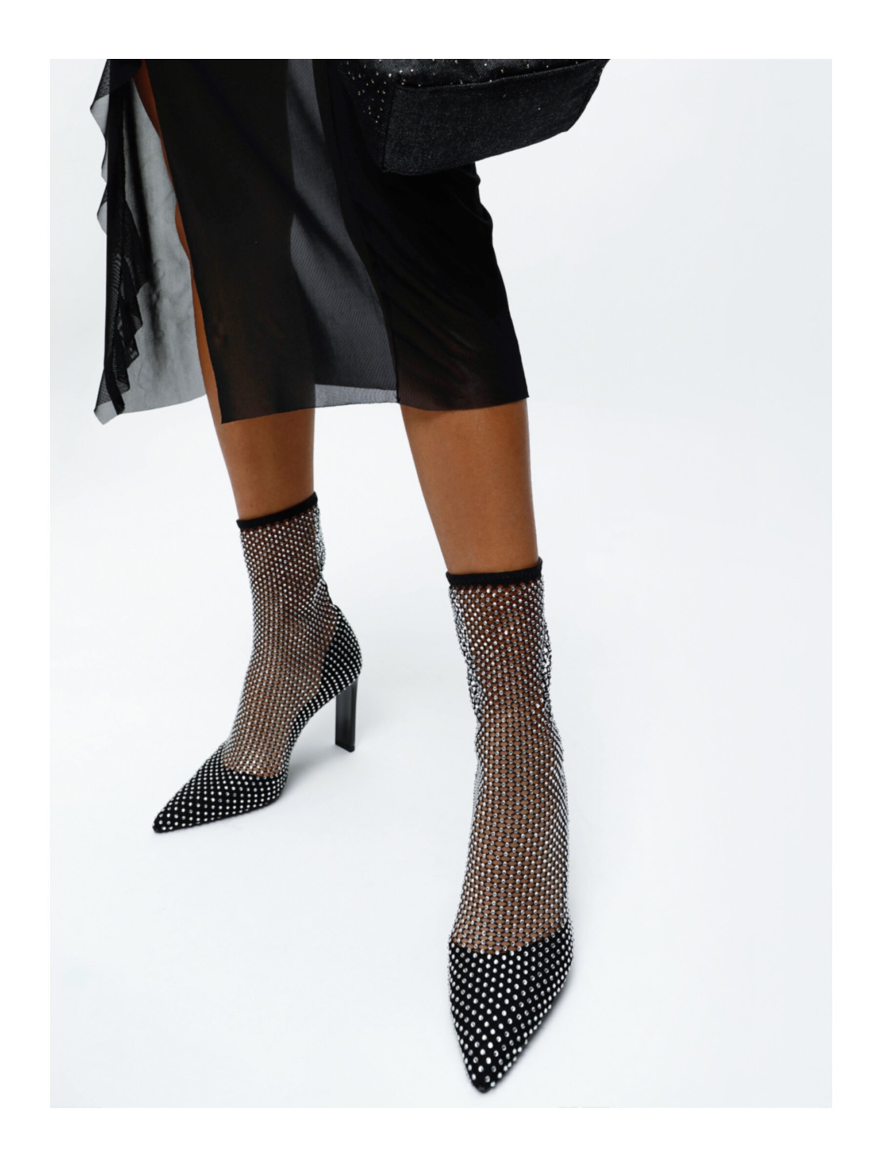 Fishnet socks with deals ankle boots