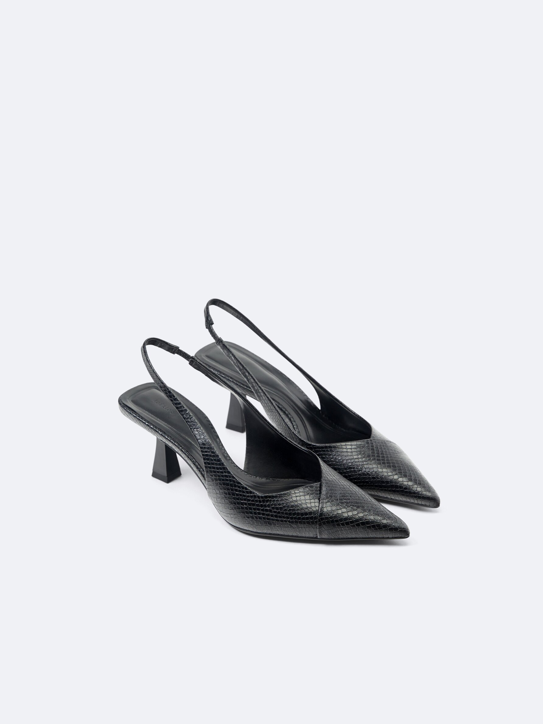 Kitten heel hotsell snakeskin shoes