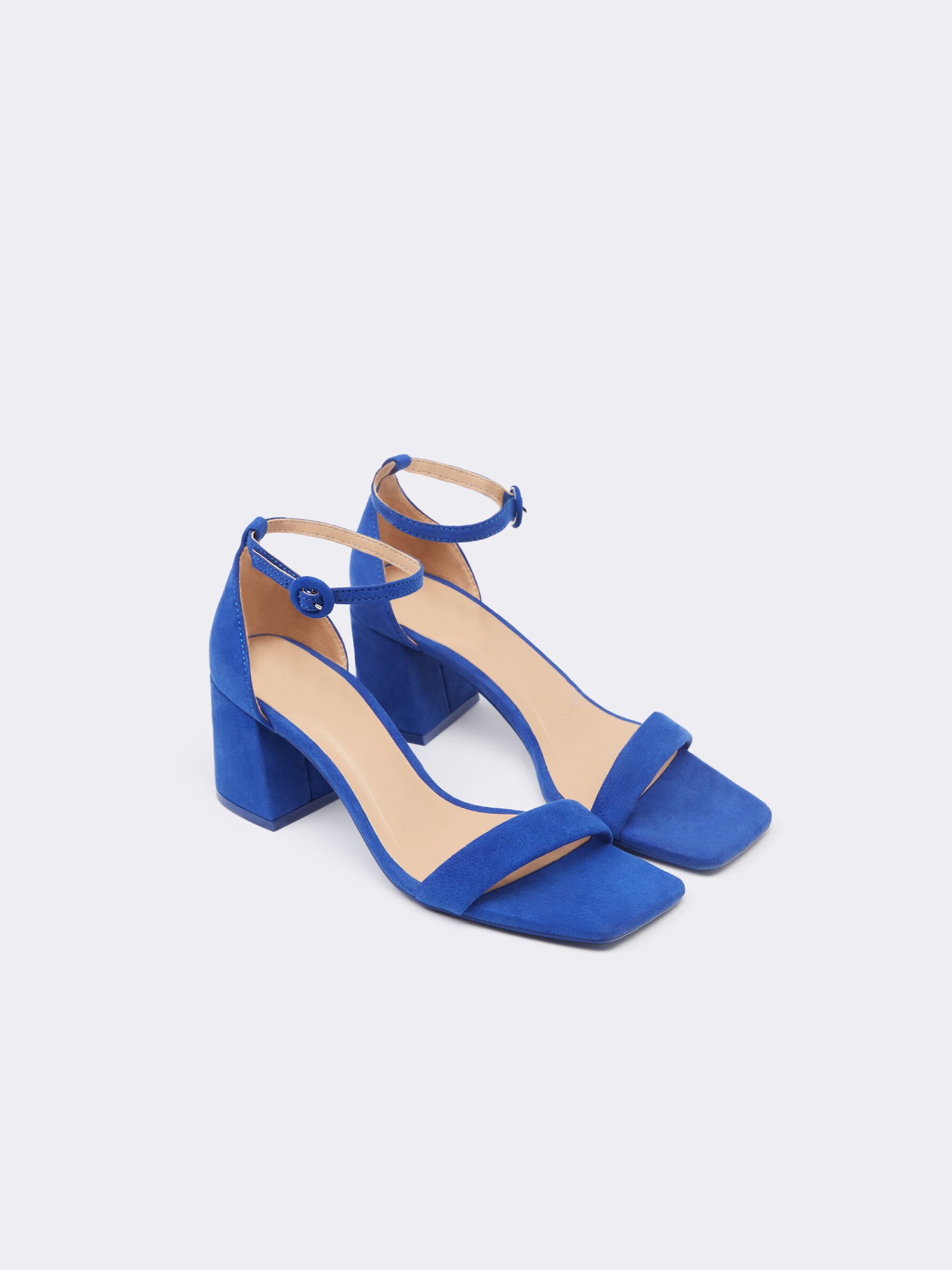 Blue high heel sandals sales