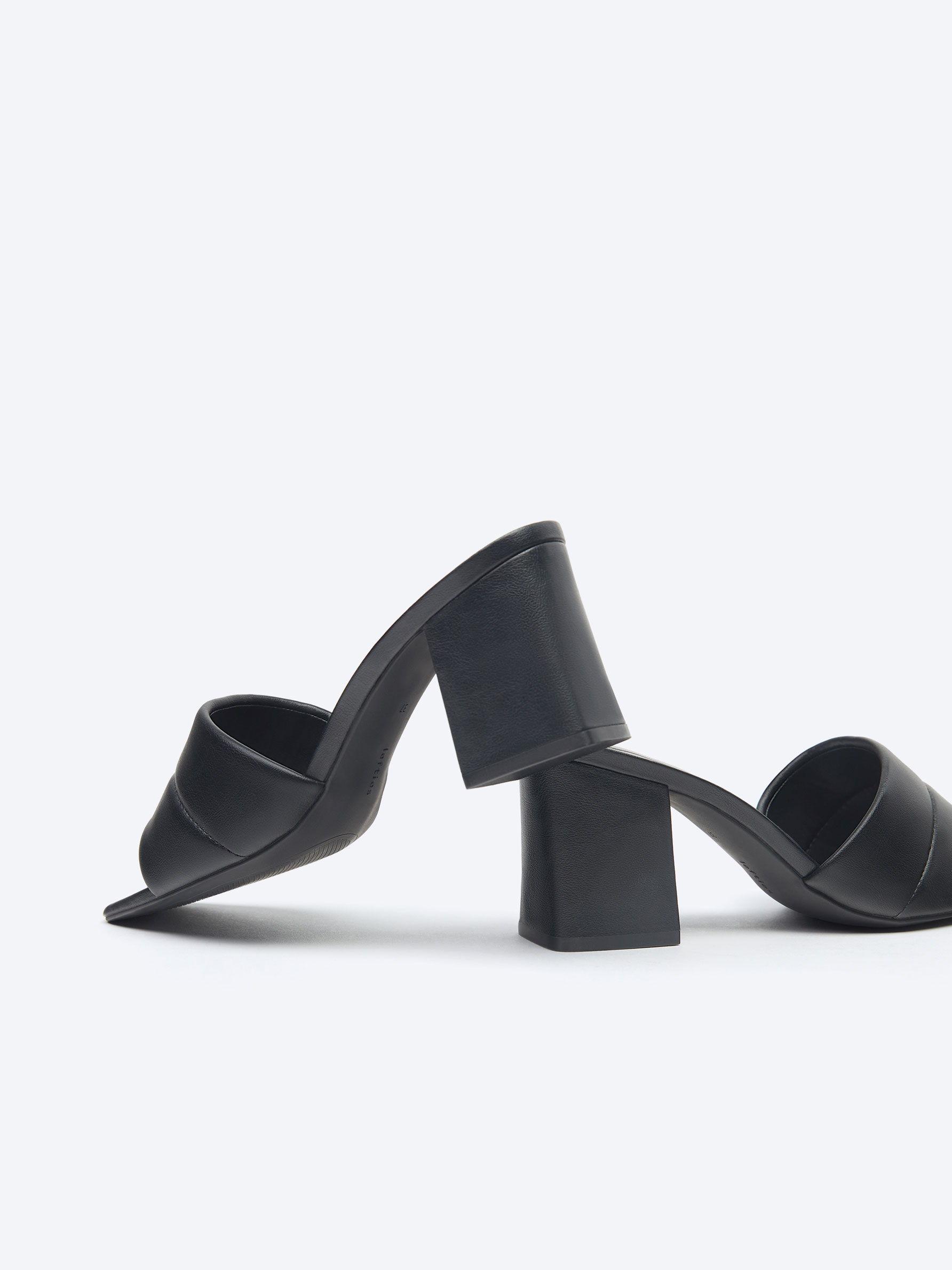 Sandalia mule shop de salto