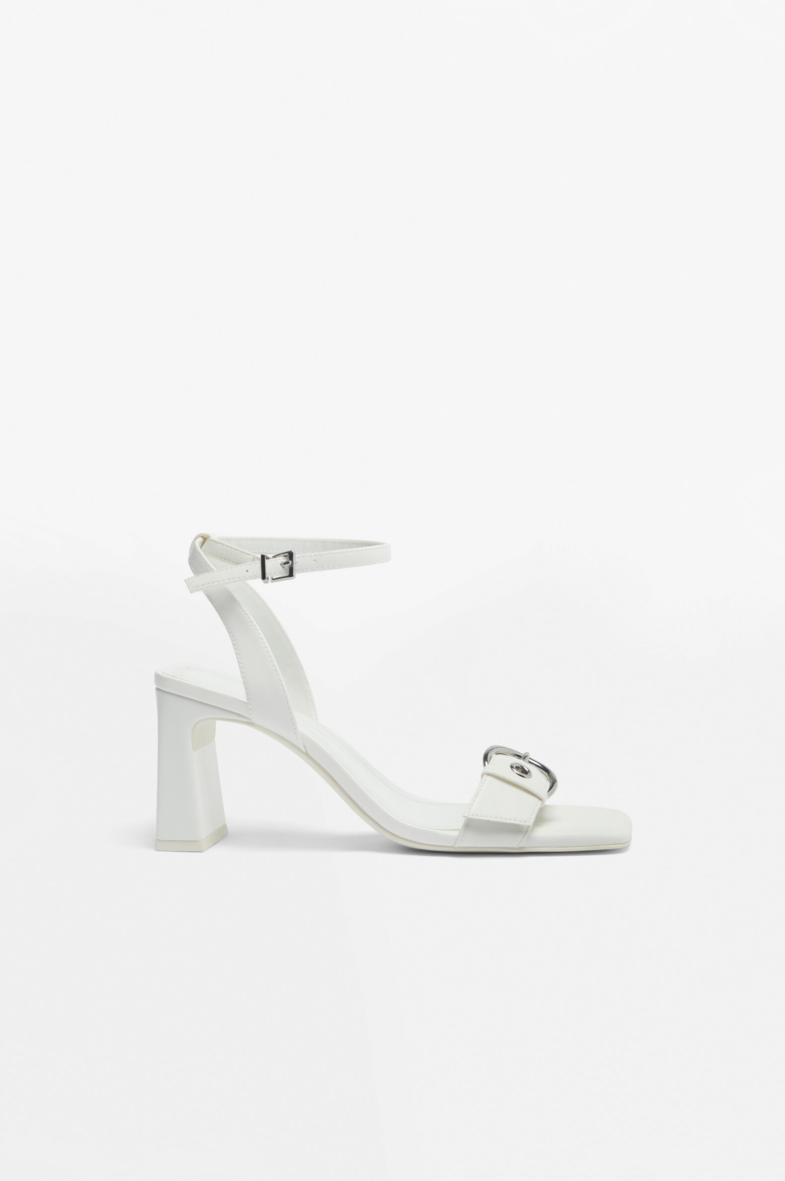 White high outlet heel sandals
