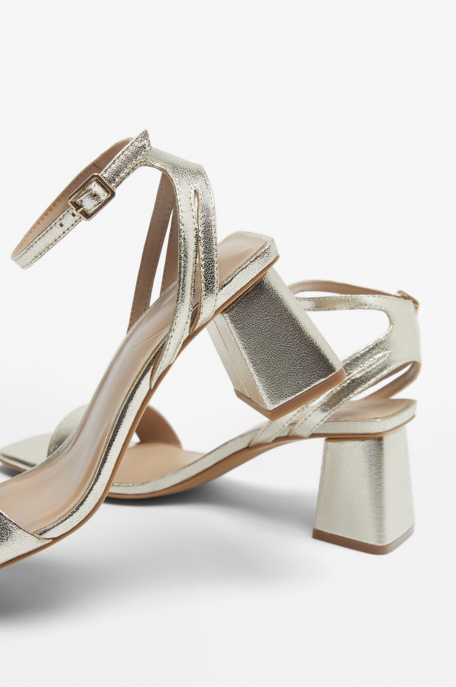 Gold and 2024 silver sandals