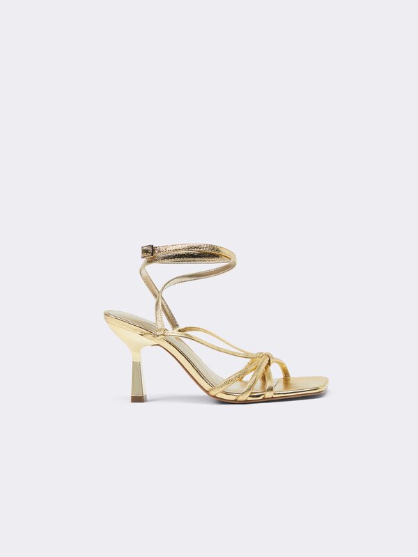 Metallic high-heel sandals - SHOES - Woman - | Lefties Spain (Canary ...