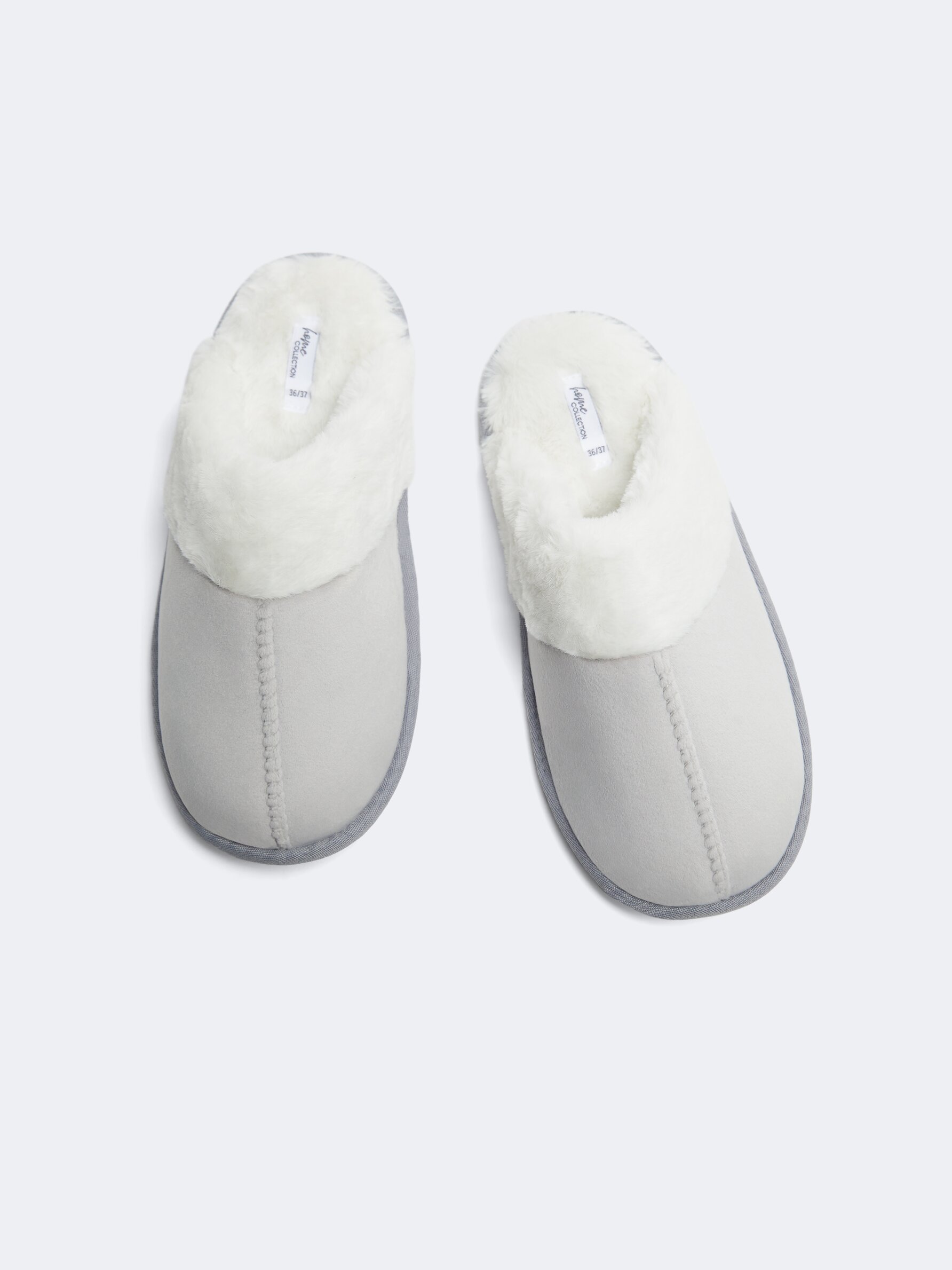 Faux fur house slippers top
