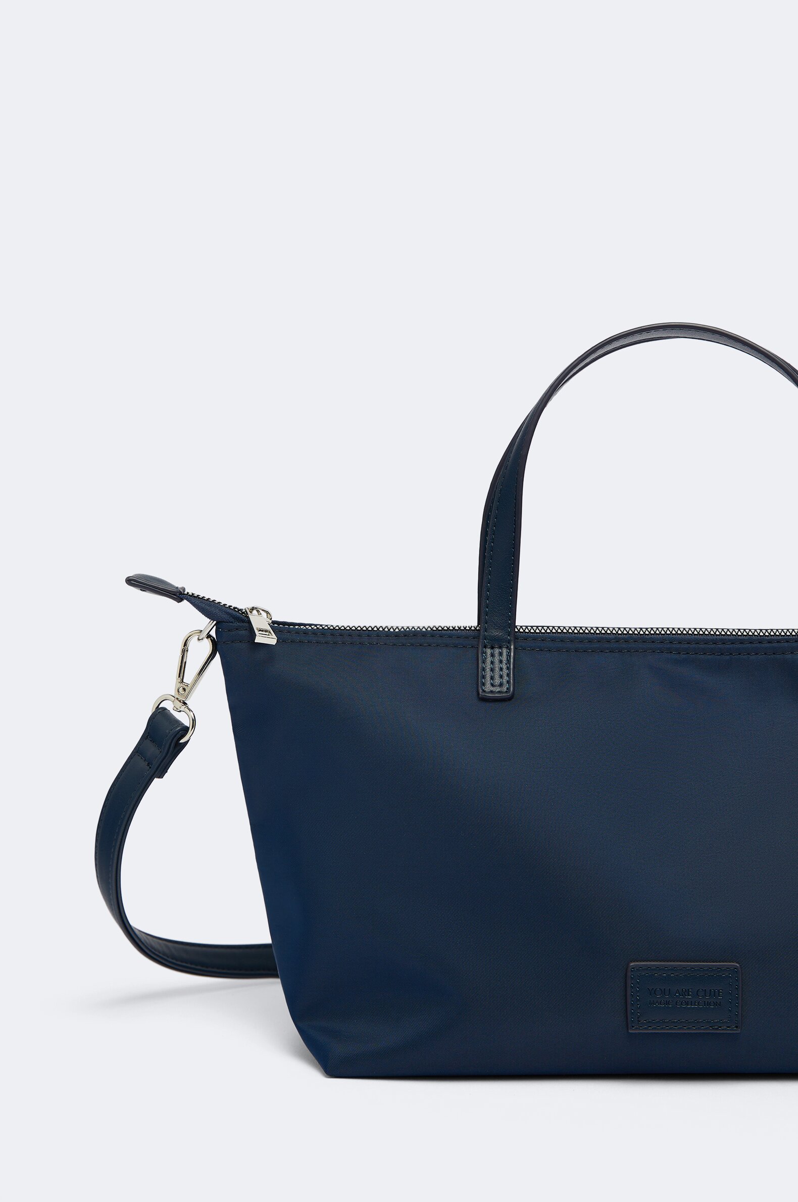 Small nylon tote bags cheap with zipper