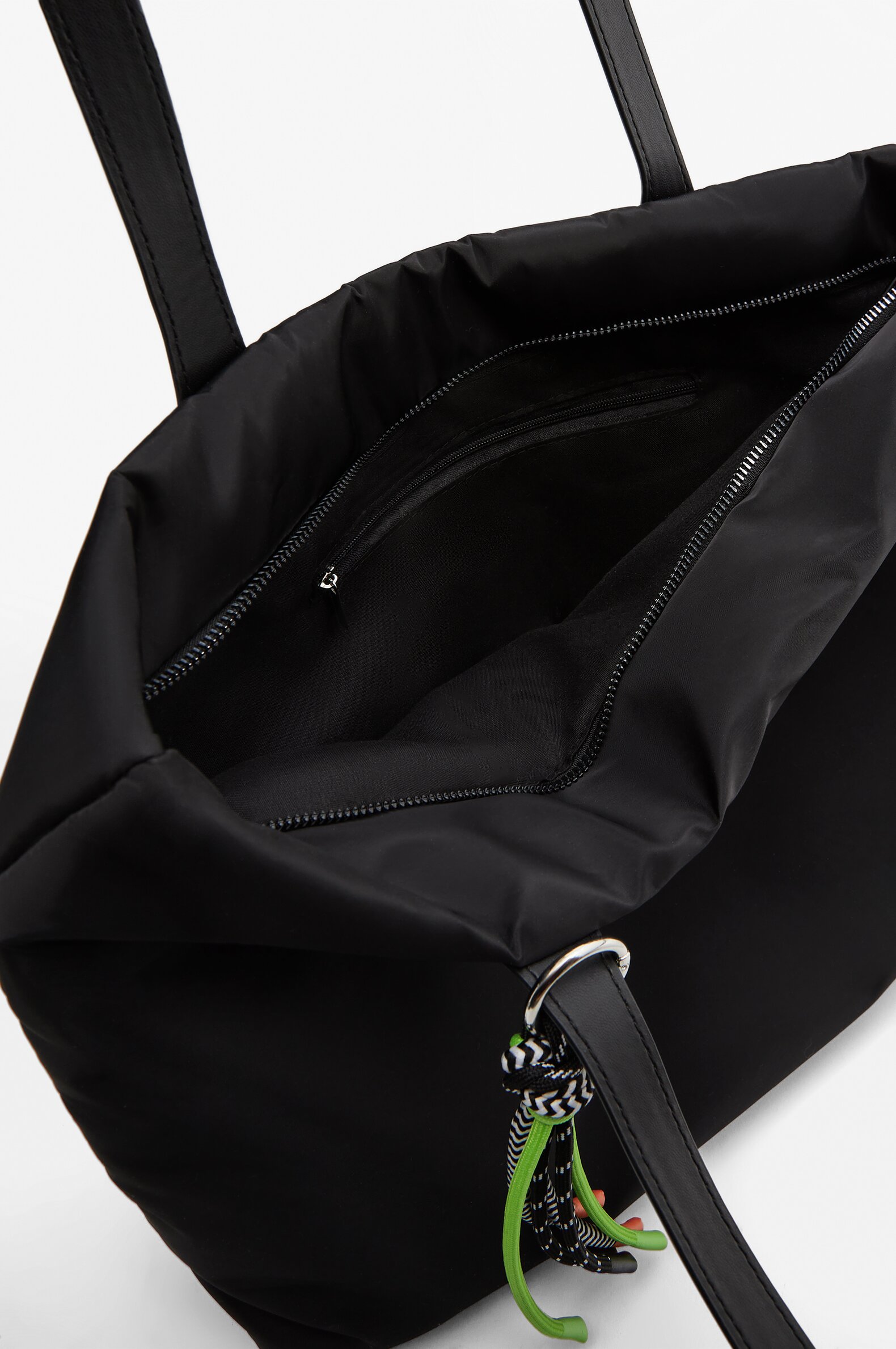 Bolso shopper nylon 2025 negro