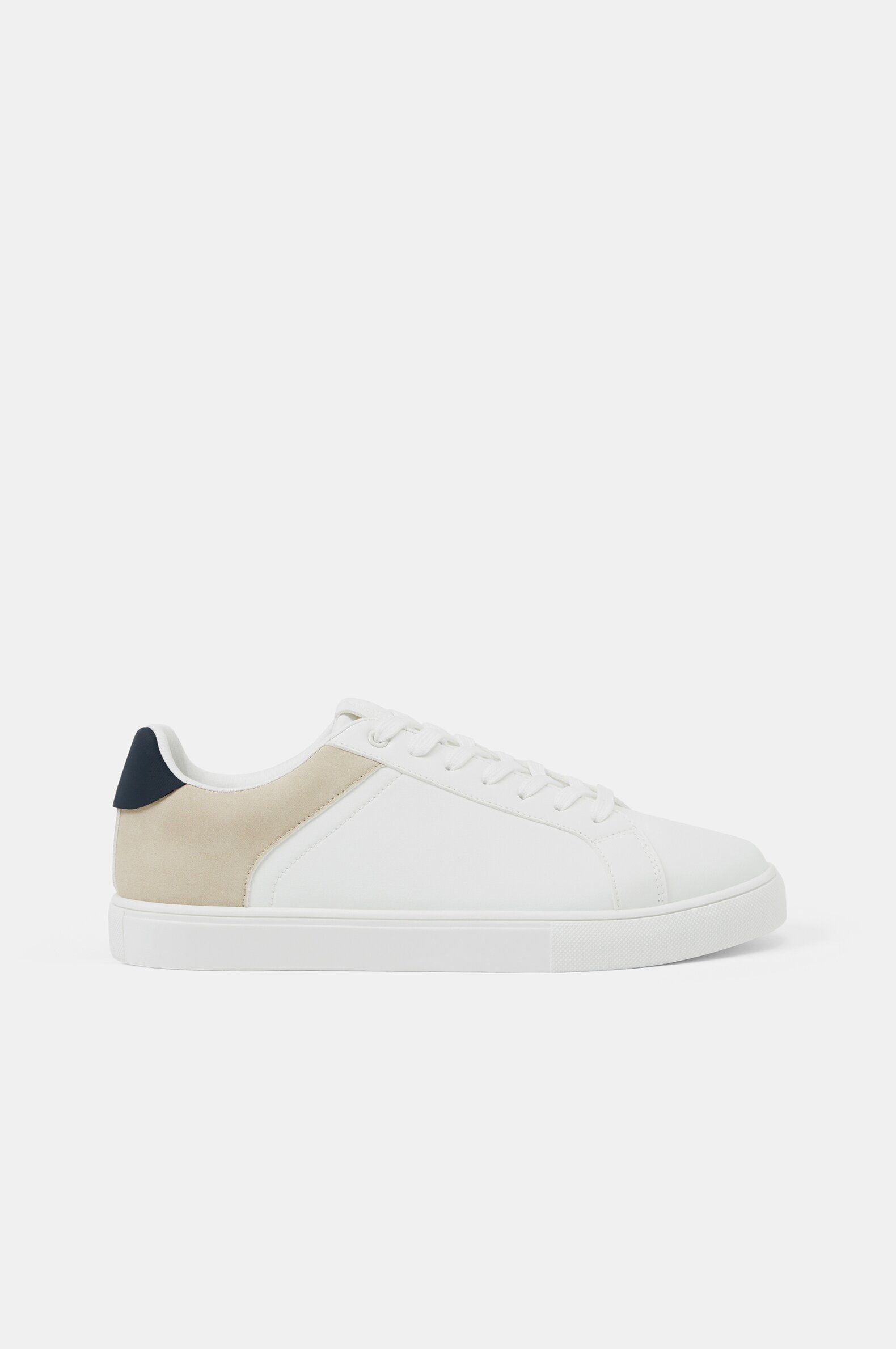 LEATHER SNEAKERS - Green | ZARA India