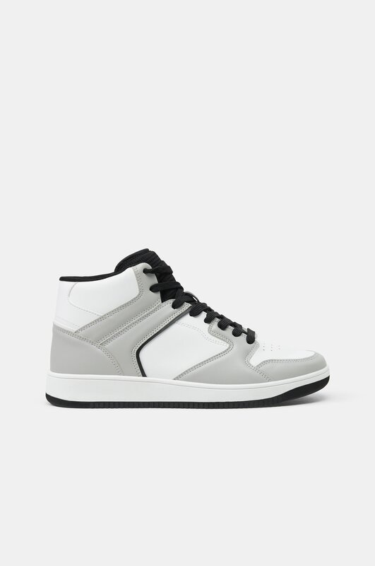 High-top street-style sneakers
