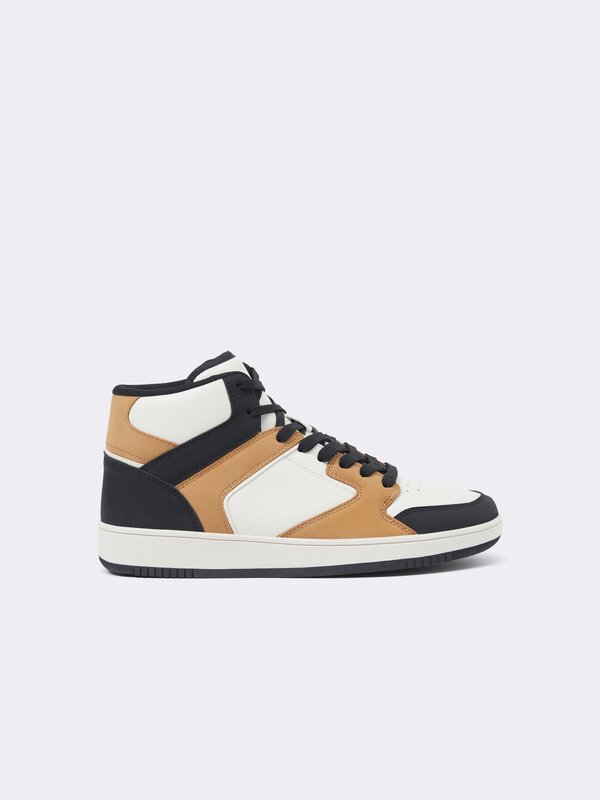 High-top street-style sneakers