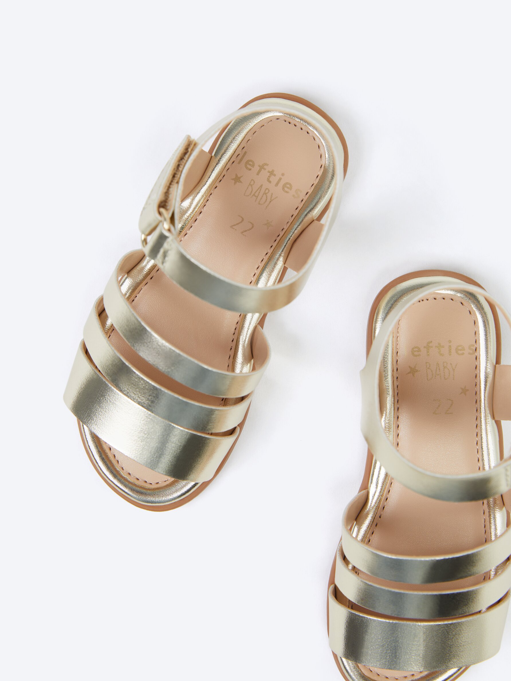 Infant girl hot sale gold sandals