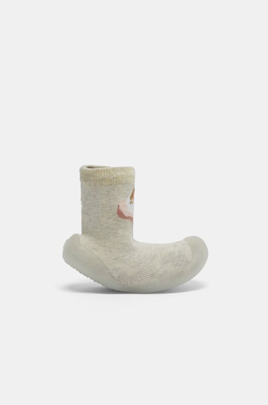 Unicorn sock-style slippers