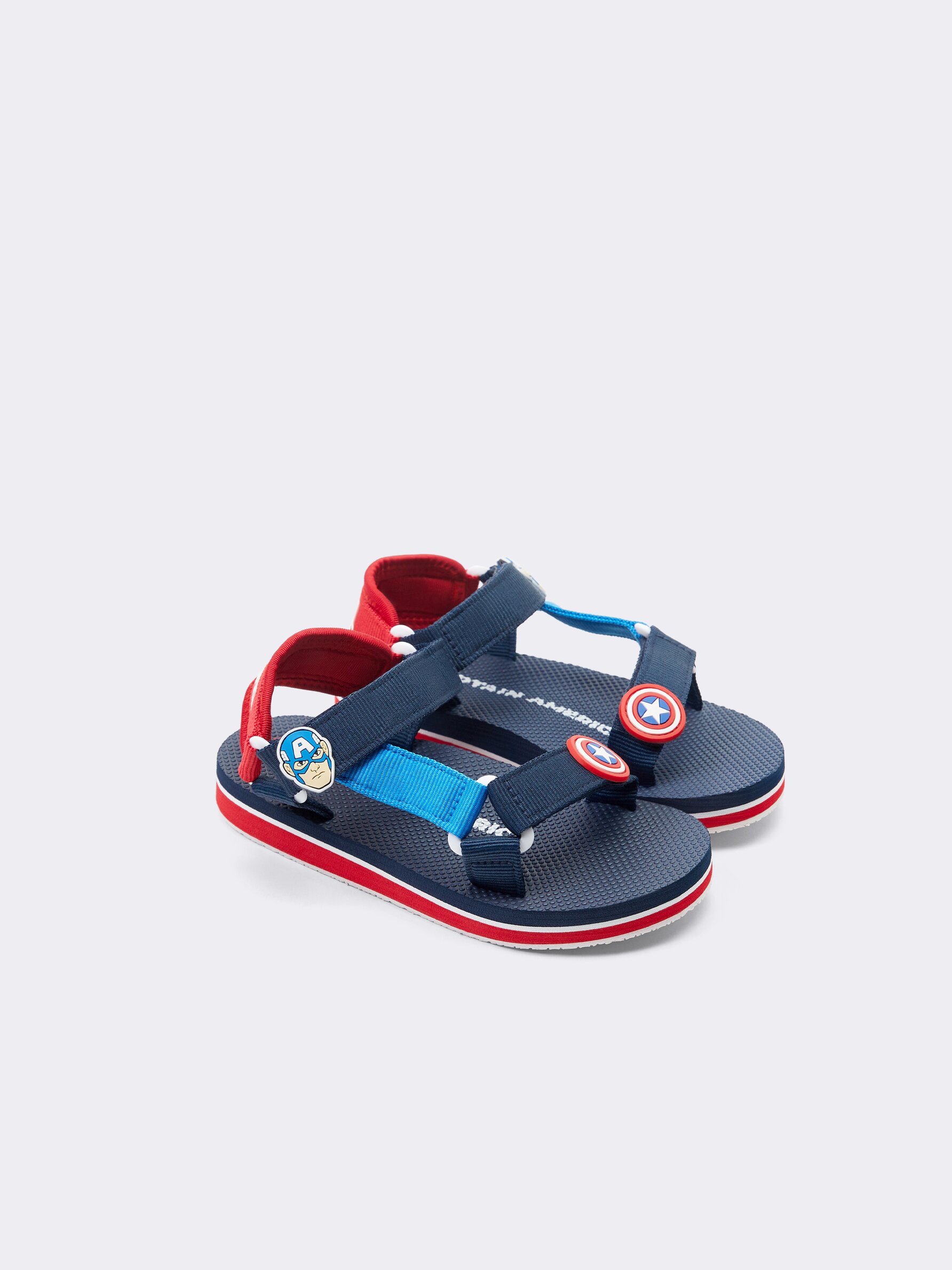 Buy Toothless Marvel Avengers Theme Featuring Captain America Printed  Running Sandals Sky Blue for Boys (4-5Years) Online, Shop at FirstCry.com -  14680236
