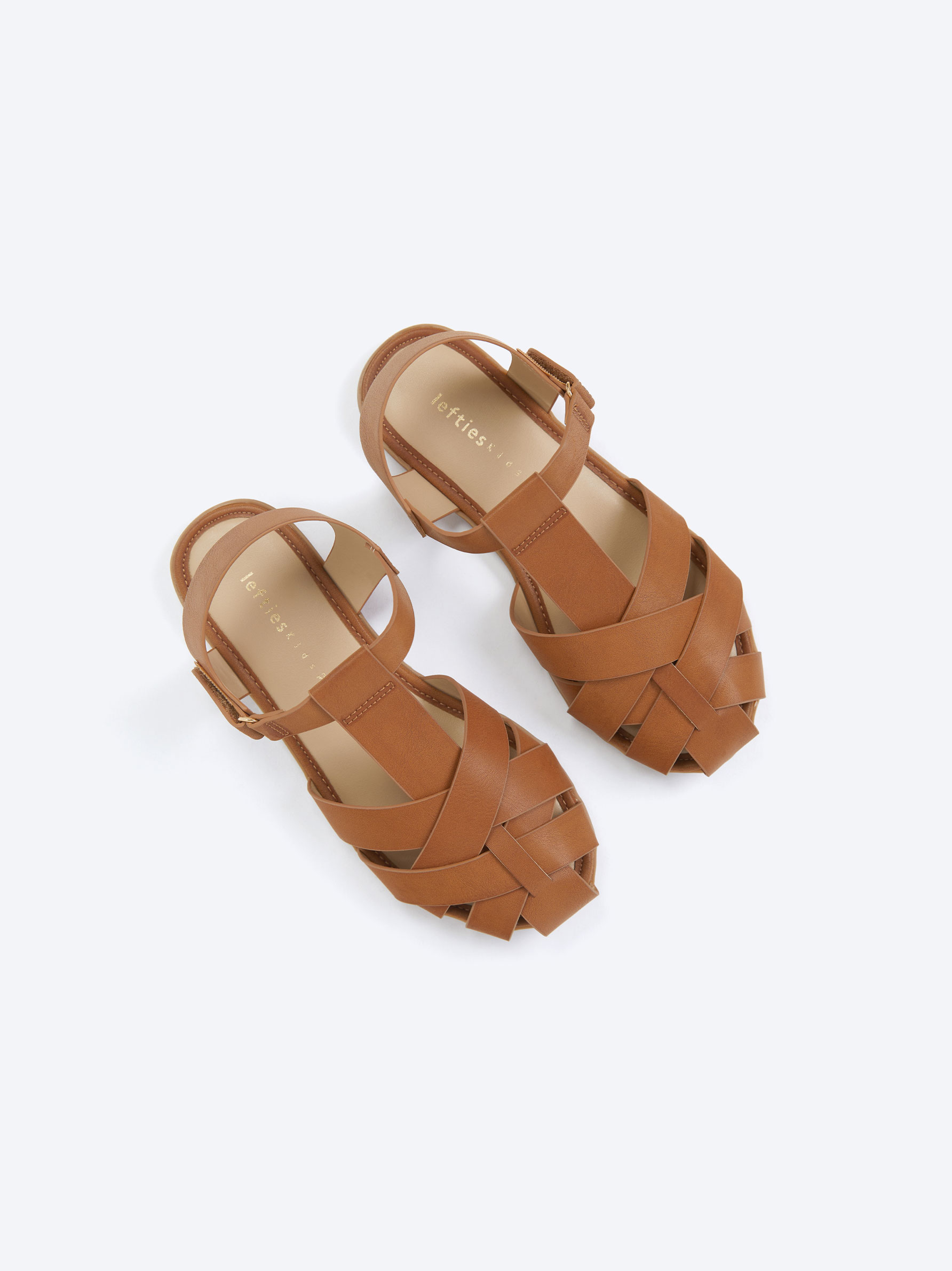 Caged hot sale leather sandals