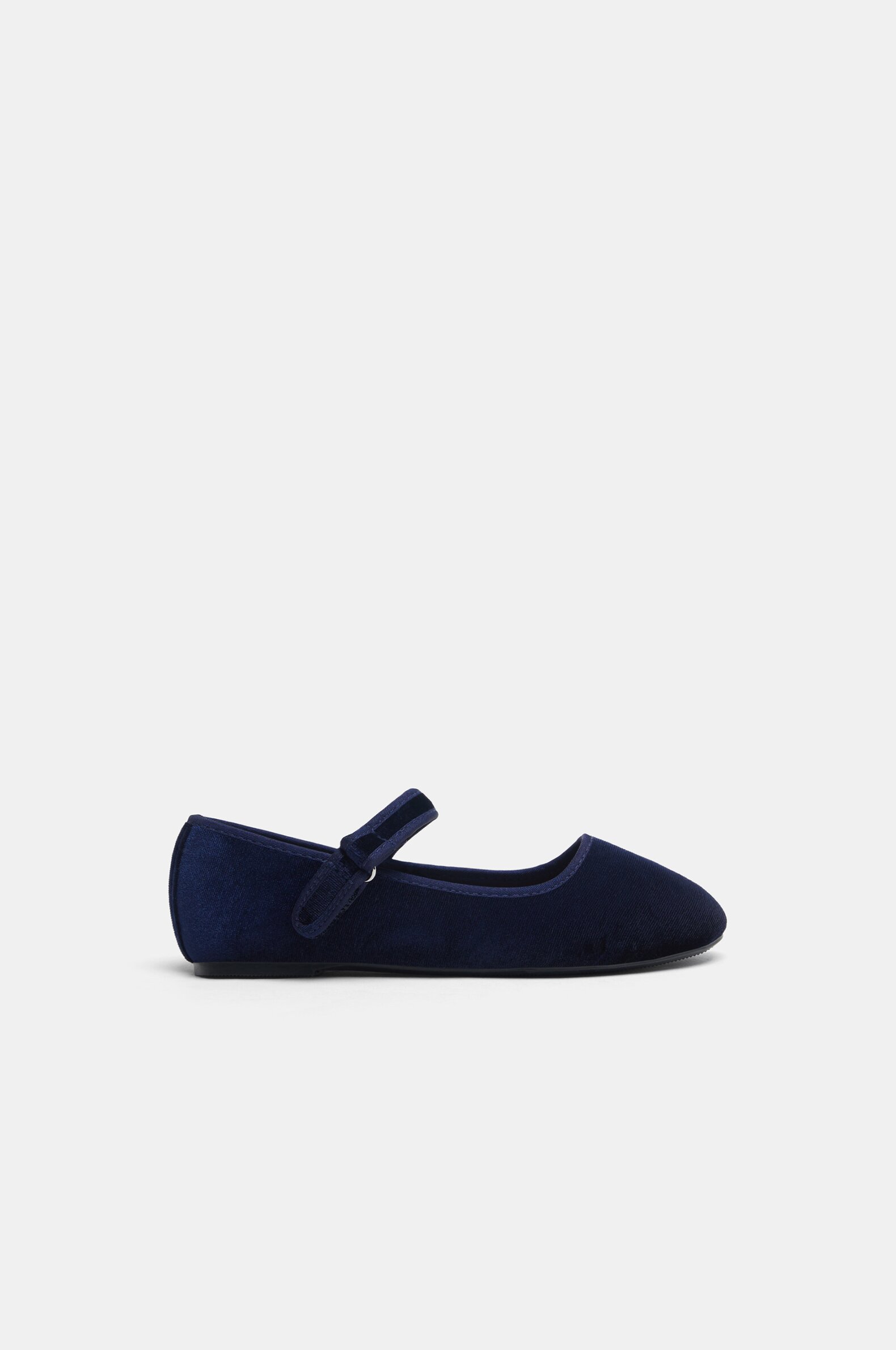 Girls navy sale ballet shoes