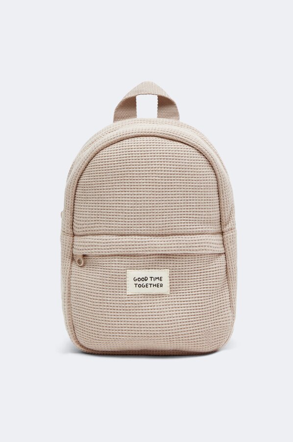 Waffleknit backpack BACKPACKS BAGS Baby Girl Kids Lefties