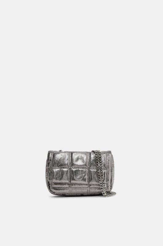 Metallic quilted bag