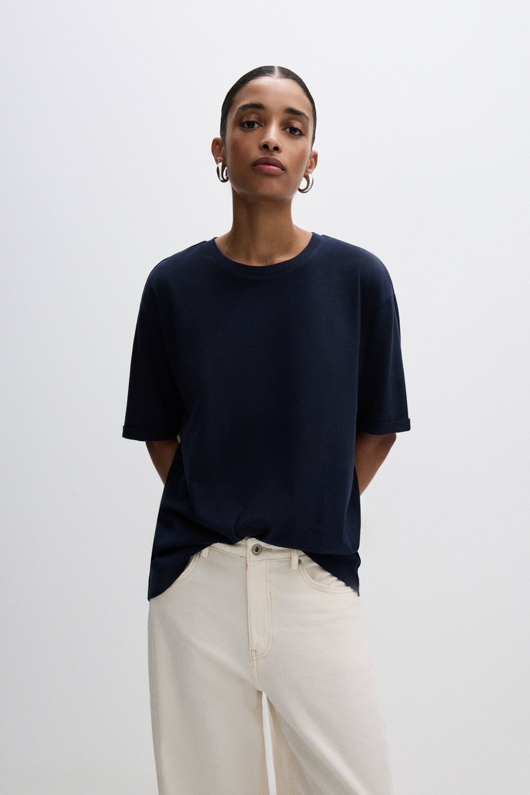 Camiseta básica oversize