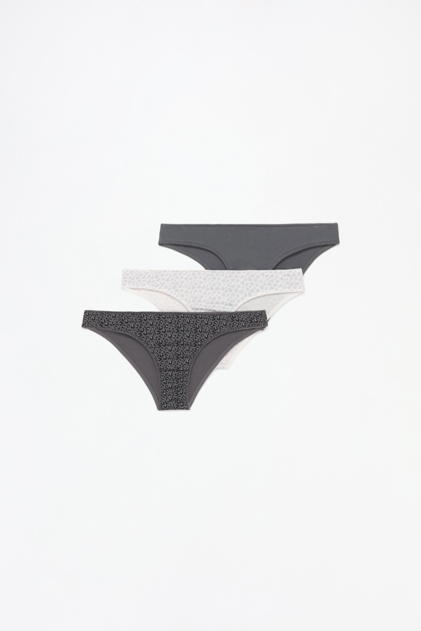 Pack 3 braguitas brasileñas animal print