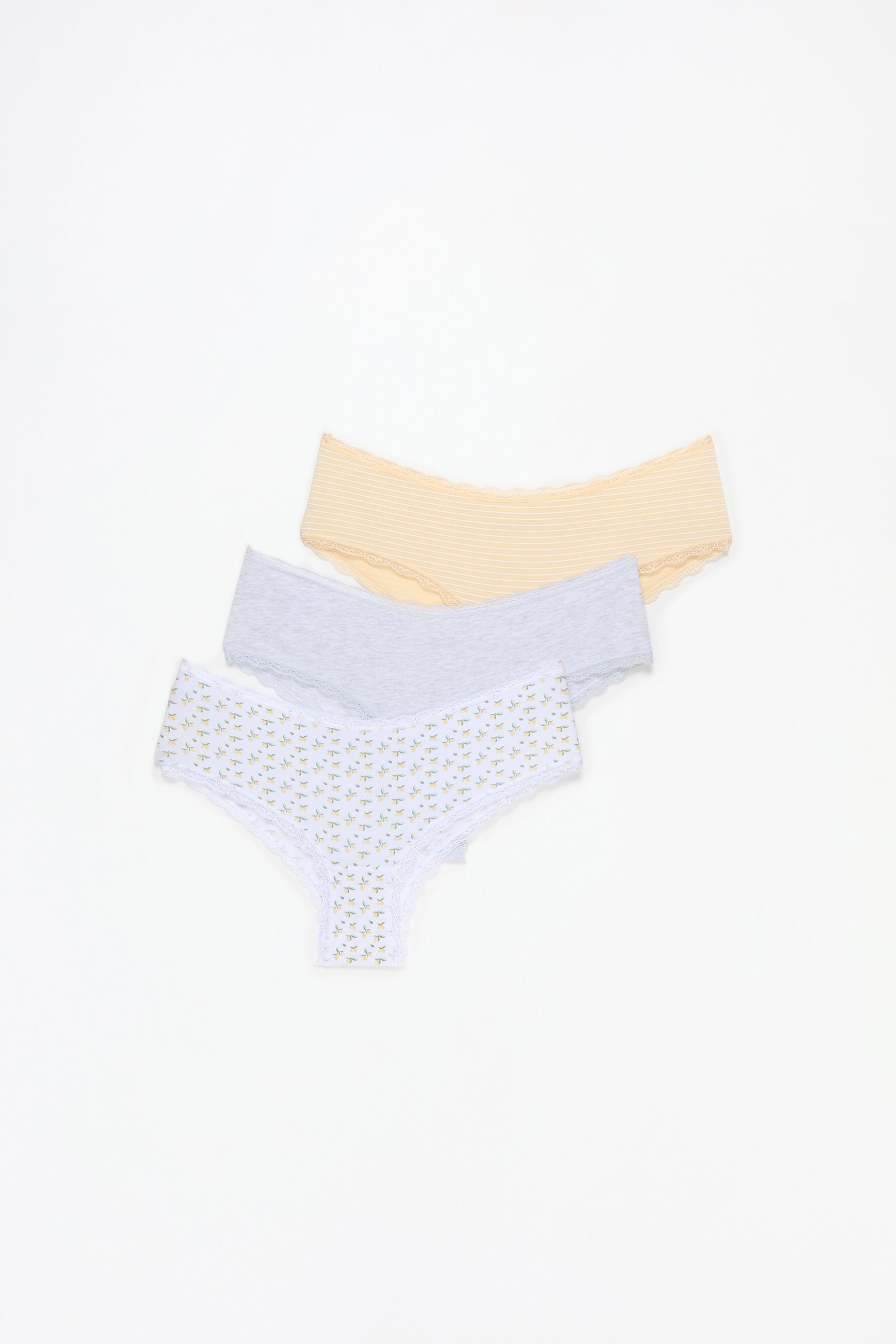 Pack 3 braguitas hipster estampadas