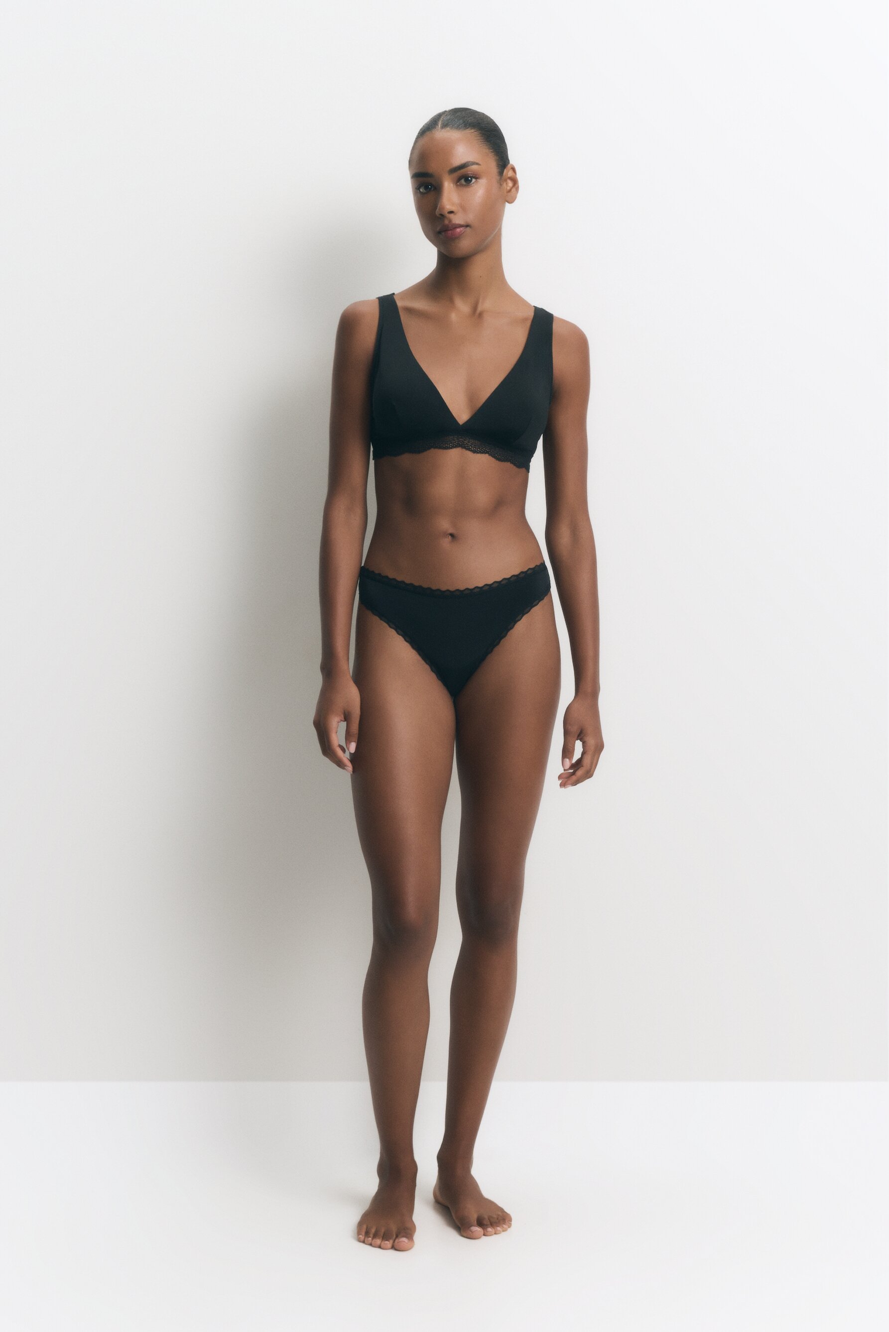 Pack de 3 braguitas brasileñas con encaje